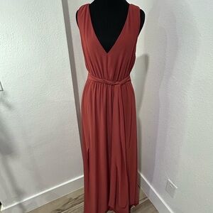 Baltic Born Rust V-Neck Maxi Dress